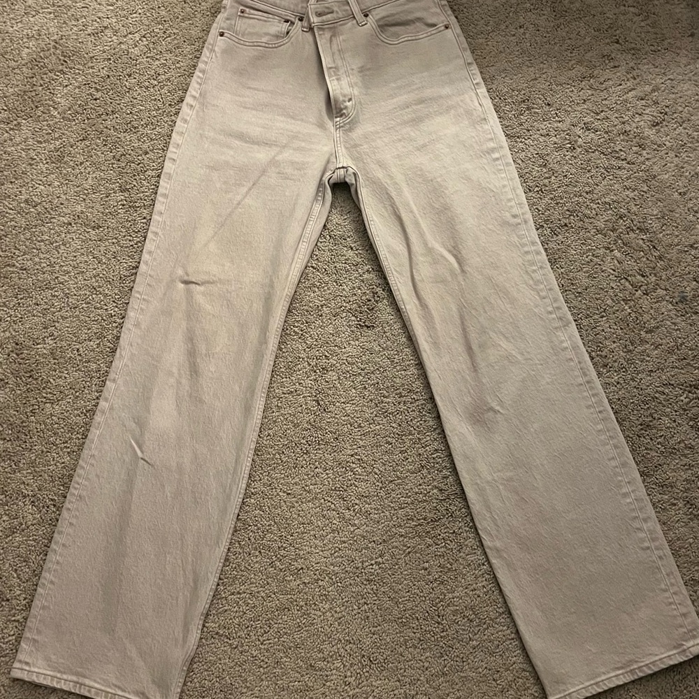 Abercrombie & Fitch Tan High Rise Jeans